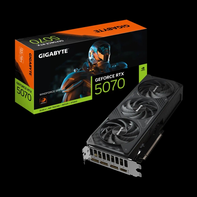 Graficka karta Gigabyte GeForce RTX 5070 Windforce GDDR7 12GB 192bit 3xDP/HDMI