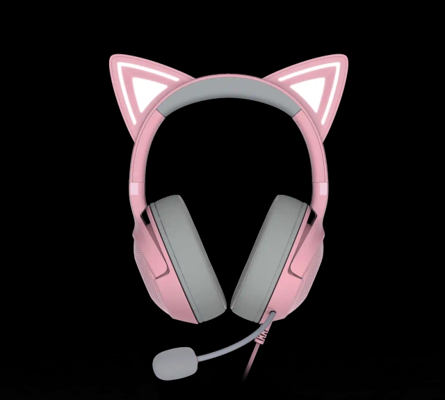 Slušalice sa mikrofonom RAZER Kraken Kitty V2 - Roze RGB